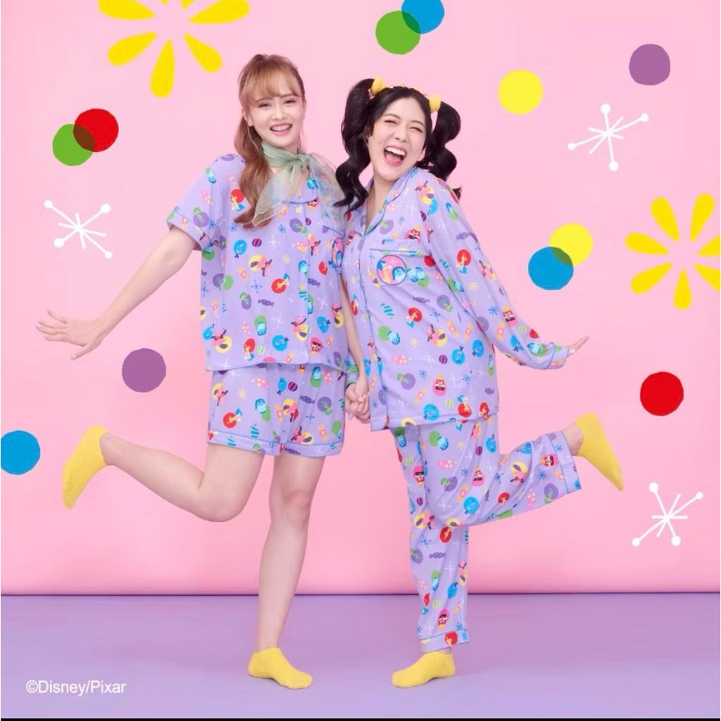 Happysundayofficial ชุดนอน inside out freesize