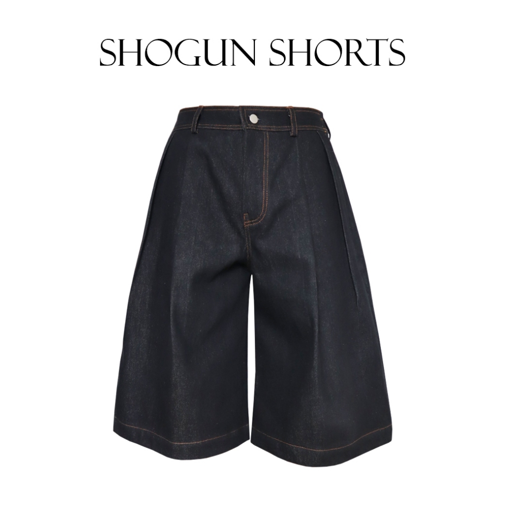 JAMANBKK / SHOGUN SHORTS / กางเกงยีนส์ขาสั้นคลุมเข่า