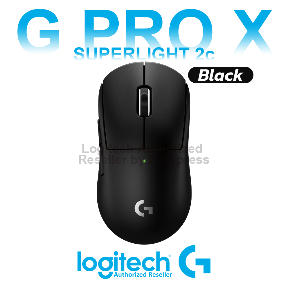 Logitech G PRO X Superlight 2c Lightspeed Mouse [Black] เมาส์เกมมิ่ง ไร้สาย สีดำ ของแท้ ประกันศูนย์ 