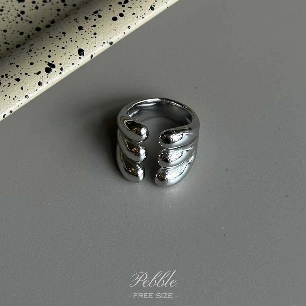 gigaglam pebble ring | แหวนไม่ลอก ไม่ดำ