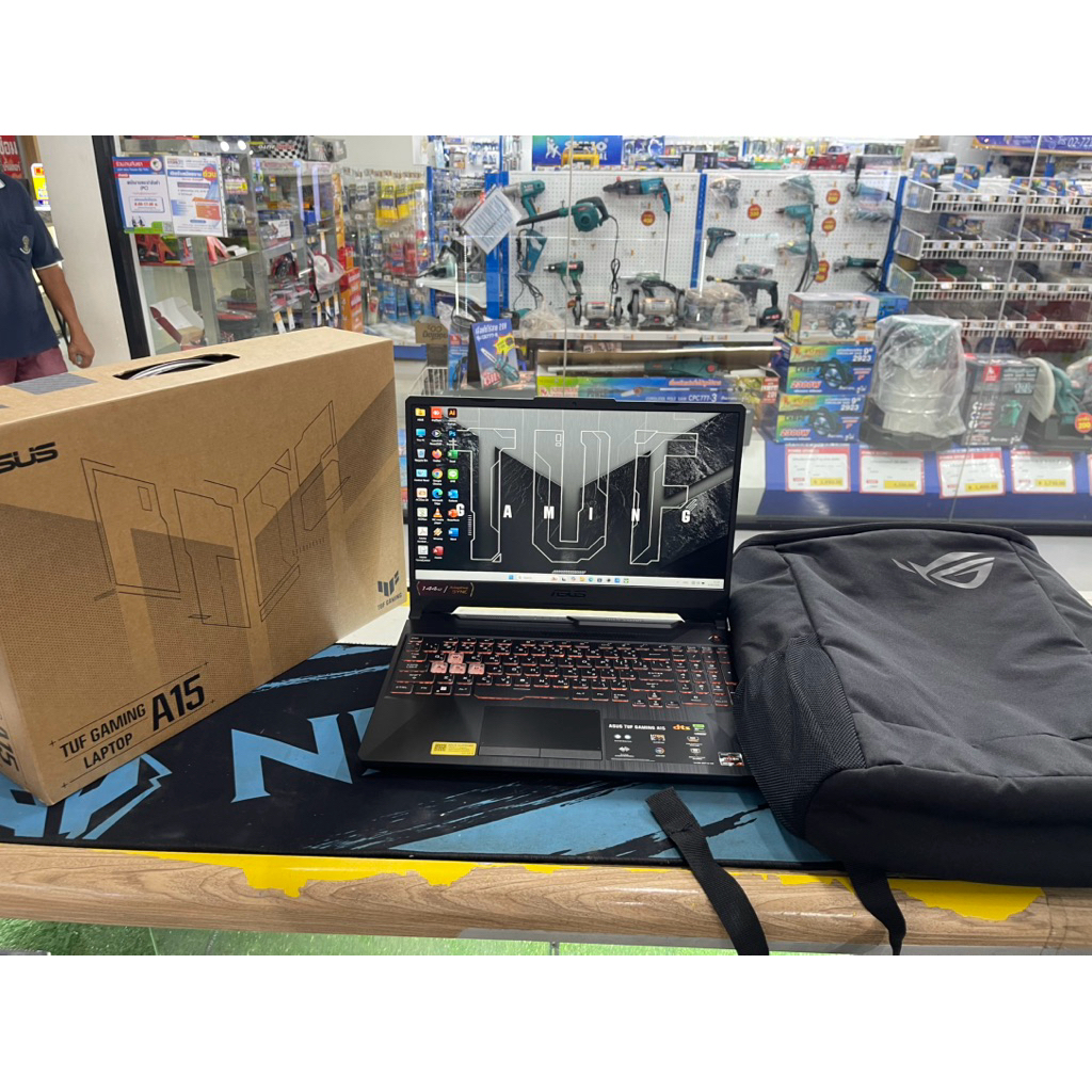 📌ประกันศูนย์ 07/08/2027  พึ่งซื้อได้เพียง 1 เดือน   NOTEBOOK (โน้ตบุ๊ค) ASUS TUF GAMING A15 FA506NCR