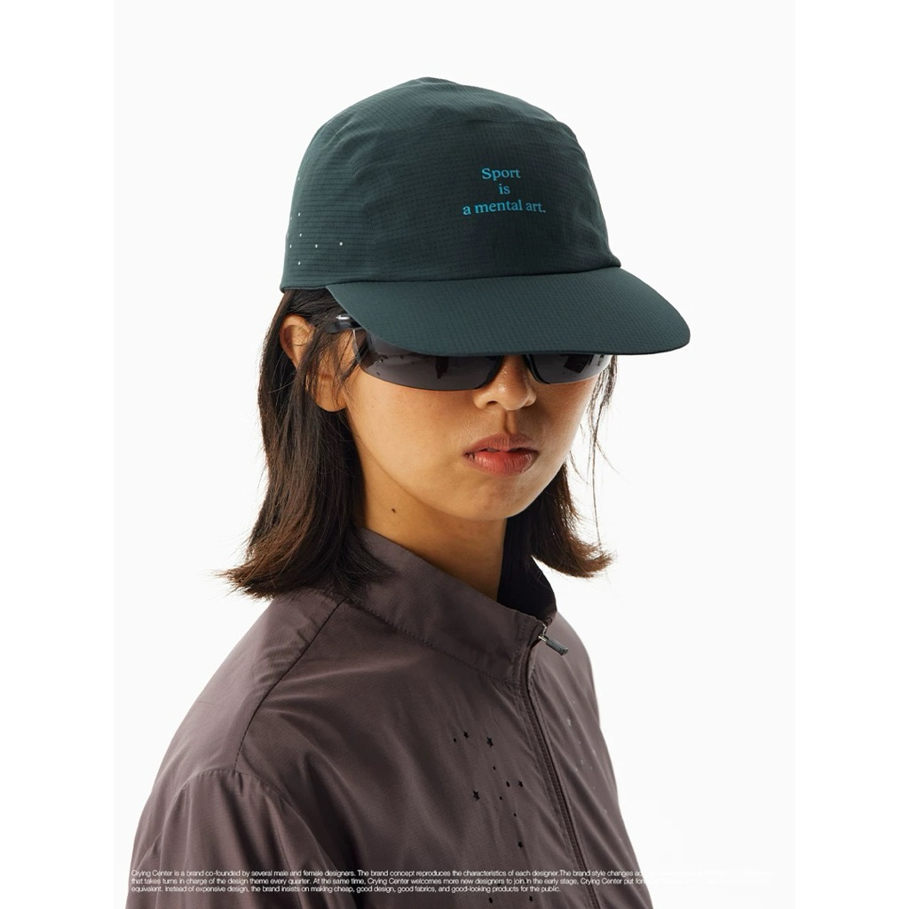 CryingCenter หมวกแก๊ปกันแดดแห้งไว/ระบายอากาศได้ดี Sport is a mental of art Cap