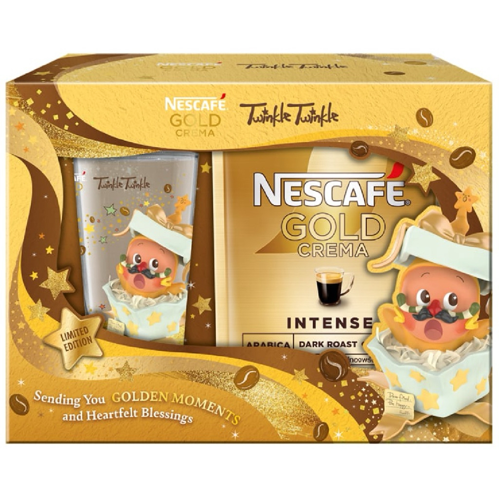 [ส่งด่วน] Nescafe Gold Crema Intense Festive Giftset 100g./200g. กิ๊ฟเซทเนสกาแฟโกลด์เครมมาอินเทนซ์ T
