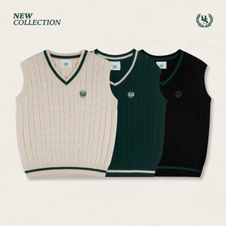 Highschool Preppy Collection 2025 Oversize Vest เสื้อกั๊ก โอเวอร์ไซส์ คอวี - TPB03221