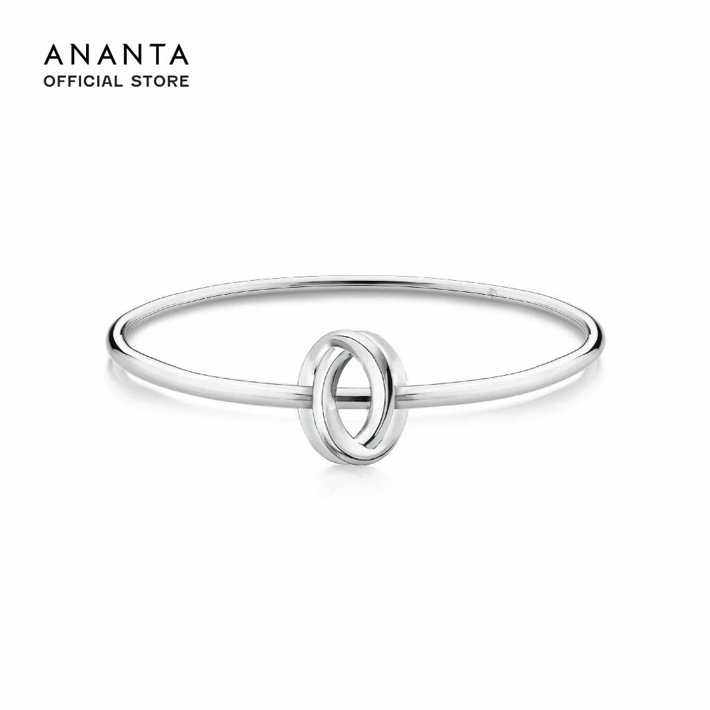 ANANTA Marque Axis Bangle กำไลเงินชุบทองขาว