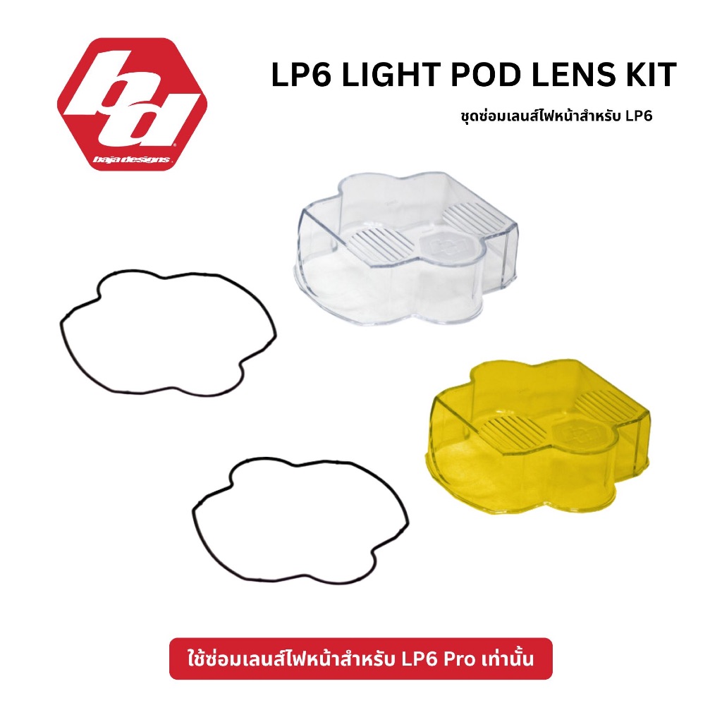 Baja Designs - LP6 Lens Kit ชุดซ่อมเลนส์หน้า LP6