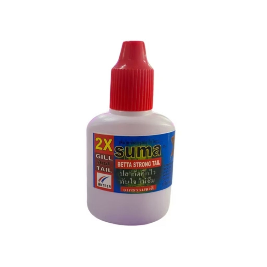 SUmaฝาแดง 12mlสำหรับปลากัดทุกสายพันธุ์