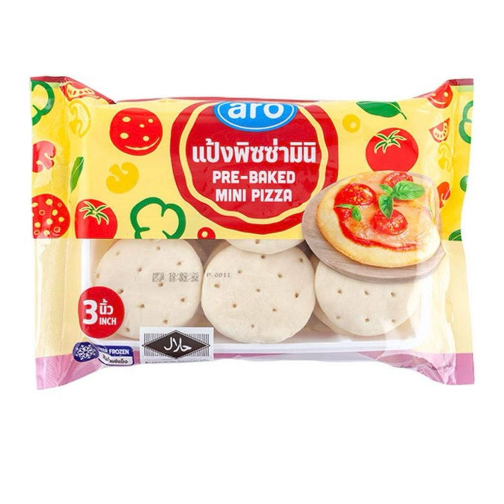 delivery เอโร่ แป้งพิซซ่ามินิ 3 นิ้ว 24 ชิ้น