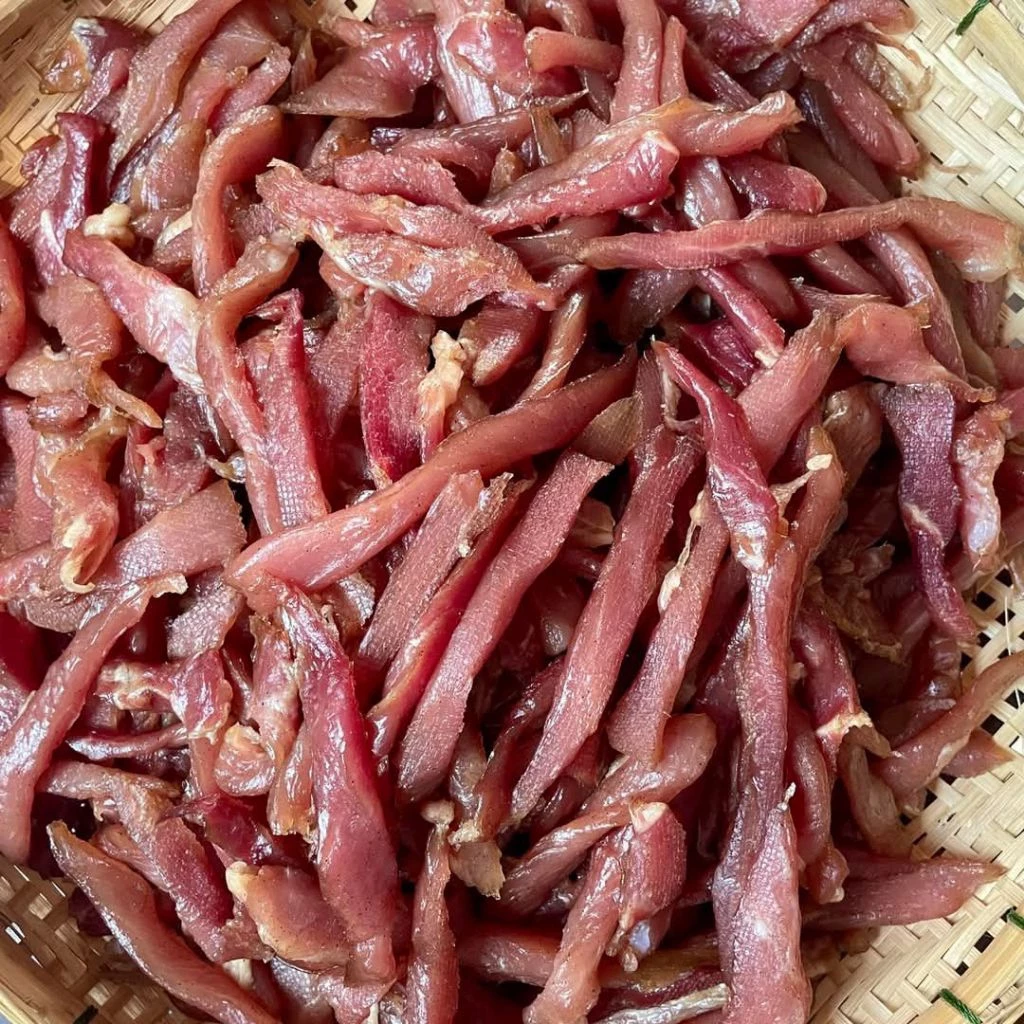 (ขายดี)หมูแดดเดียวสามรส (1กิโลกรัม)