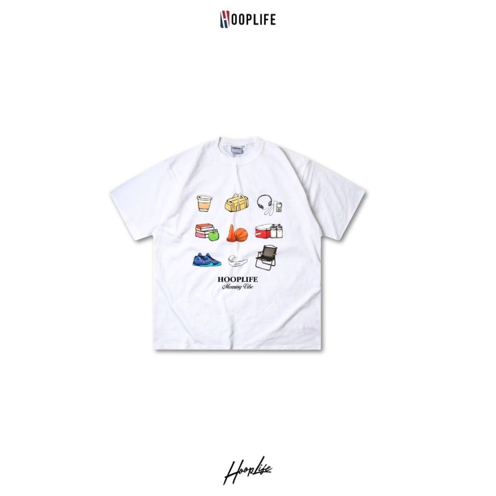 เสื้อยืด เสื้อยืดแฟชั่น เสือยืดแนวสตรีท เสื้อยืดบาส HoopLife ” Hoop Gadget ” Oversized Tee