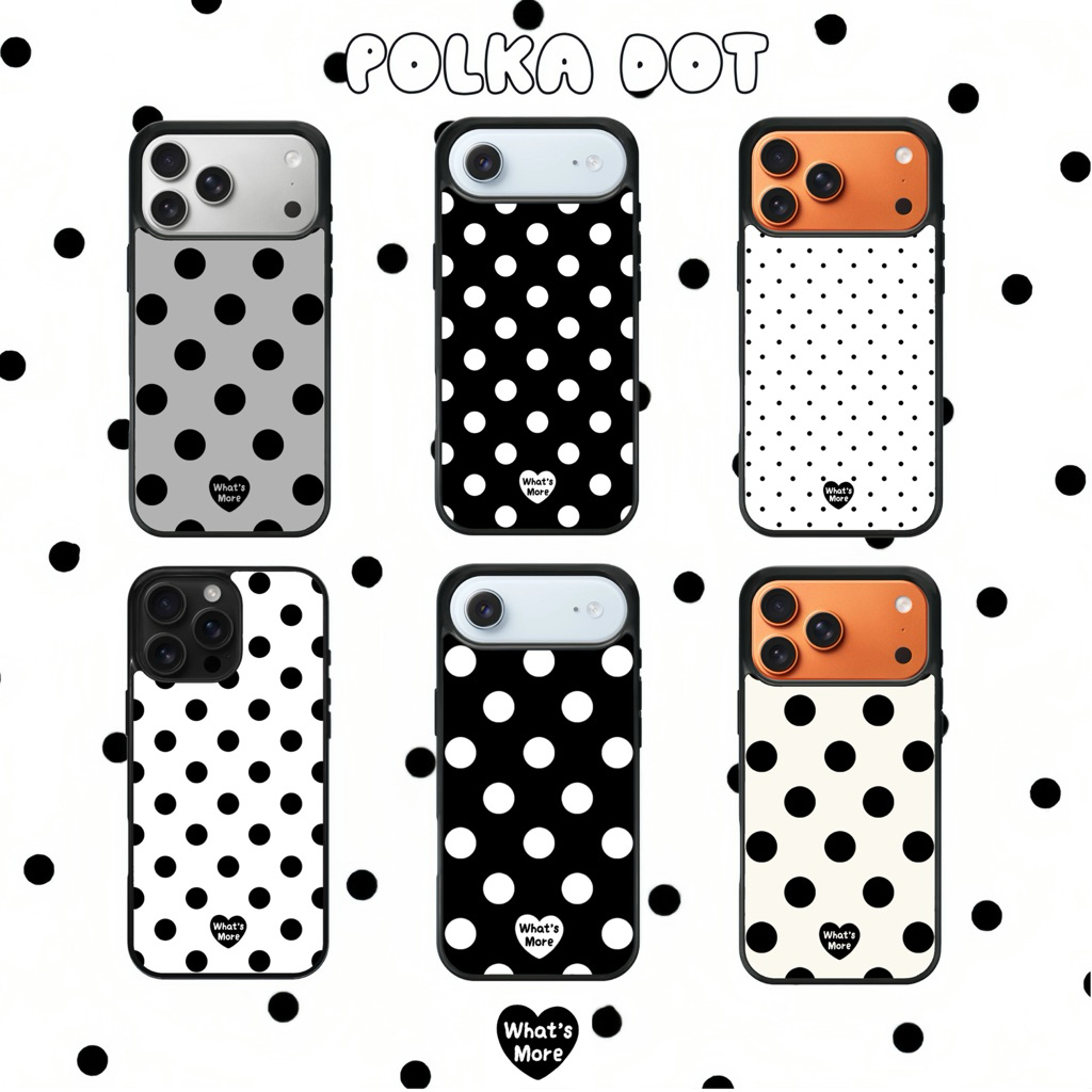[พร้อมส่ง](📱แจ้งรุ่นมือถือทางแชท )  🛋️ polka dot | what‘s more 👀⭐️