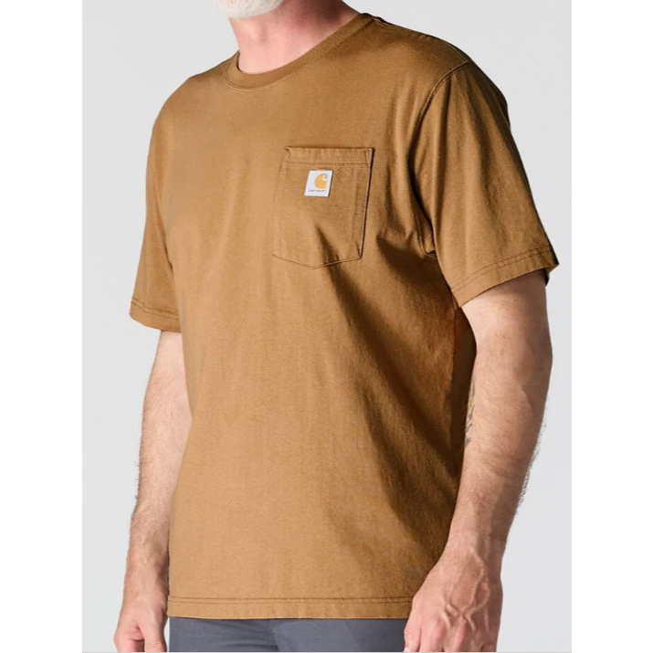*ของแท้* เสื้อยืด Carhartt K87 สีน้ำตาล BRN นำเข้าจากอเมริกาแท้