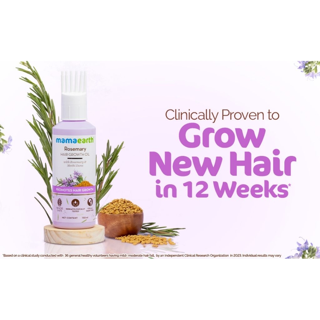 Mamaearth Rosemary Hair Oil น้ำมันโรสแมรี่ รูปที่ 3