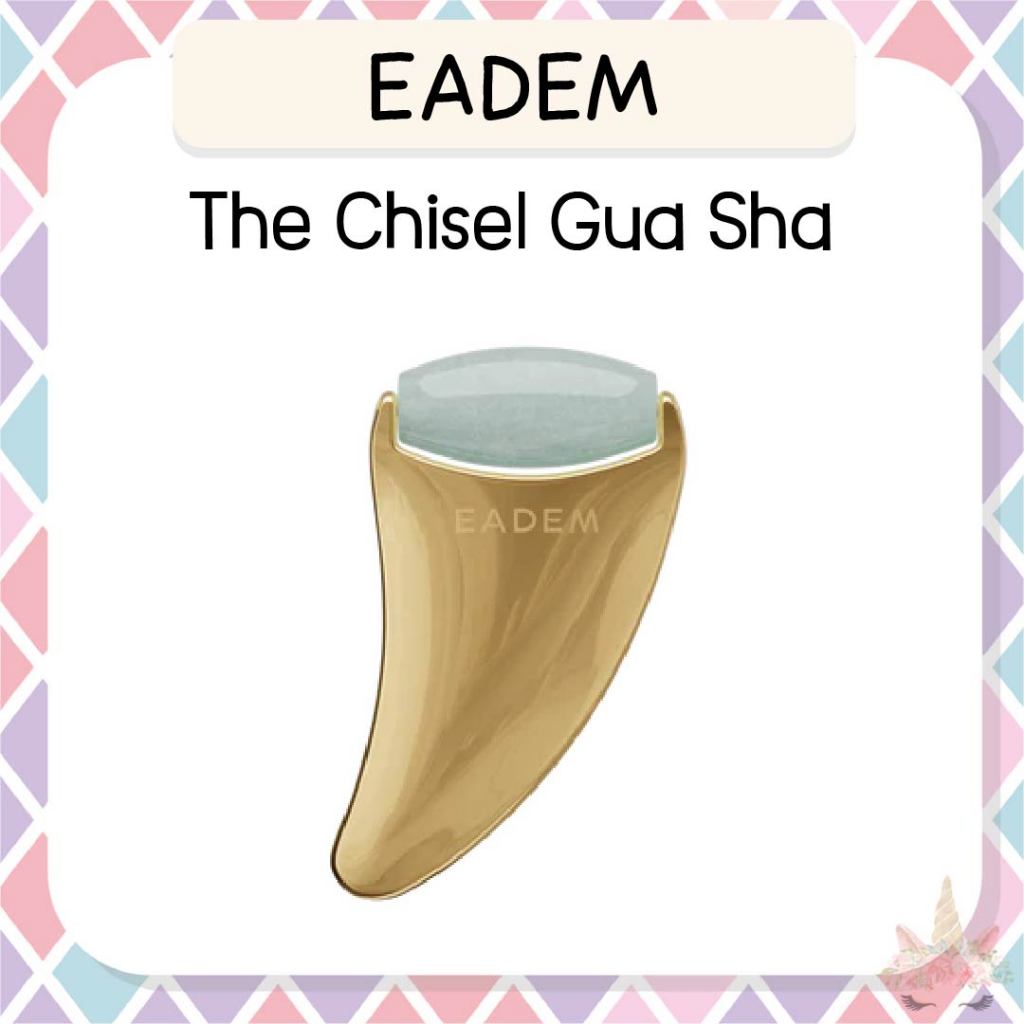 *พร้อมส่ง/ของแท้‼️* Eadem The Chisel 2-in-1 Jade Roller & Gua Sha