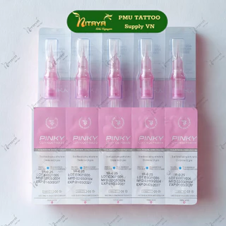 Pinky Pro Biomaster & Thunder Pinky – 20pcs – เข็มคาร์ทริดจ์ PMU/Tattoo – ติดสีสม่ำเสมอ ลดแรงสั่น