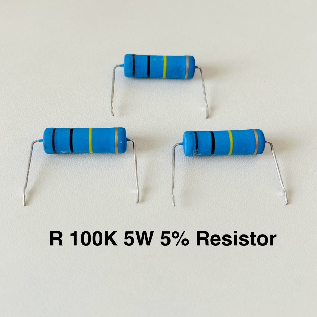 R 100K 5W 5% Resistor ตัวต้านทาน 100เค 5วัตต์ ทนร้อนสูง