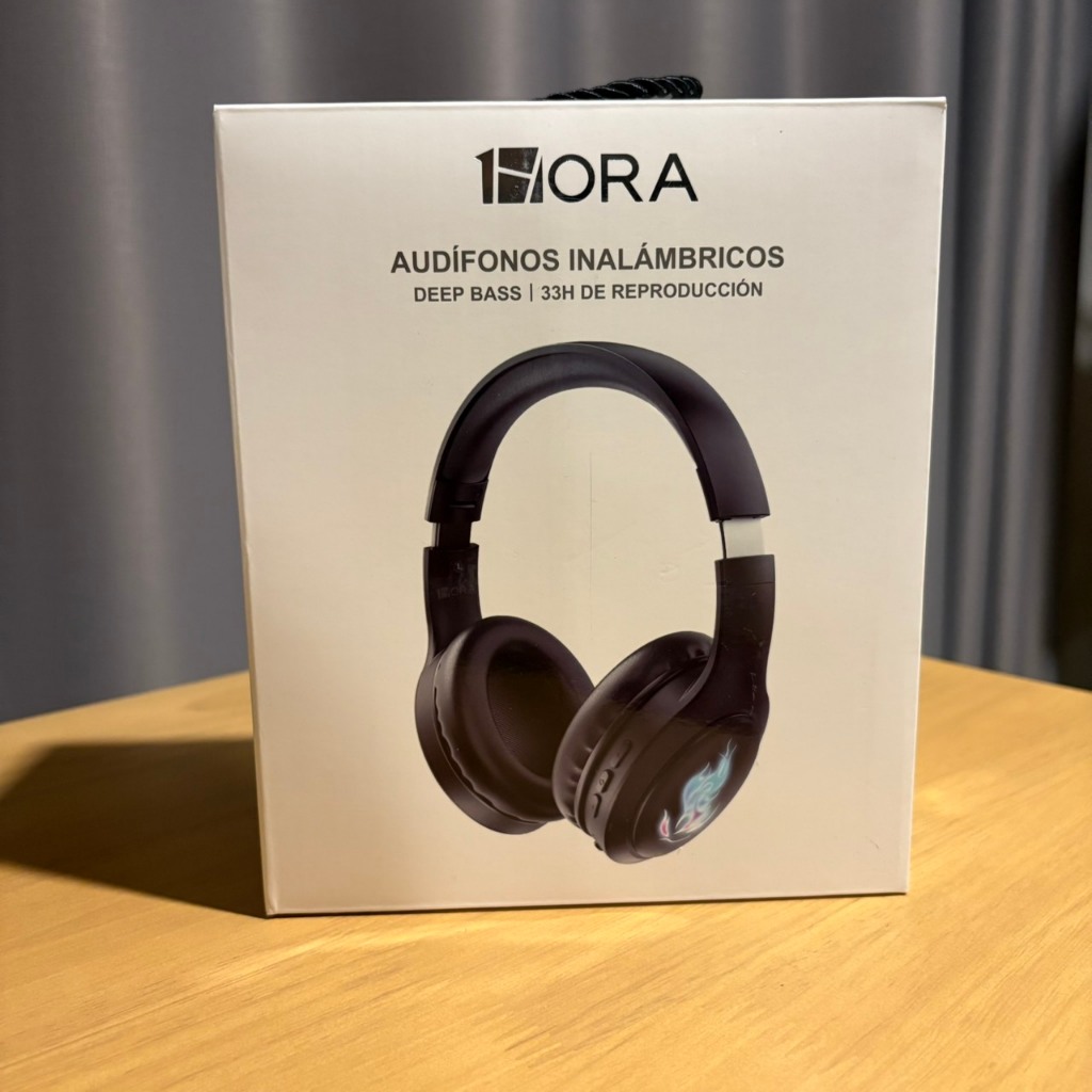 1HORA รุ่น AUT202 หูฟังครอบหู หูฟังบลูทูธไร้สาย Bluetooth Headphone บลูทูธ 5.1 สี Black AUX3.5mm/TF 