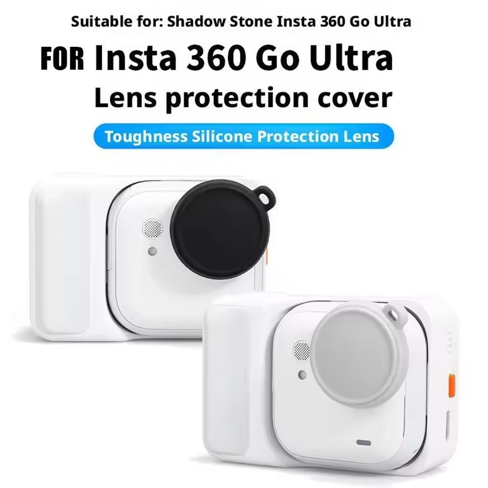 For Insta360 Go Ultra Lens Cover Anti-scratch Shockproof Silicone Protective ฝาครอบเลนส์ ซิลิโคน