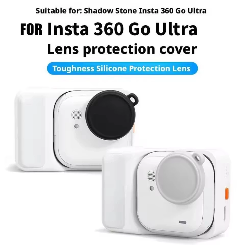 For Insta360 Go Ultra Lens Cover Anti-scratch Shockproof Silicone Protective ฝาครอบเลนส์ ซิลิโคน