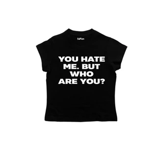 chicchi.cshop | เสื้อยืด babytee ลาย Who are you พร้อมส่ง