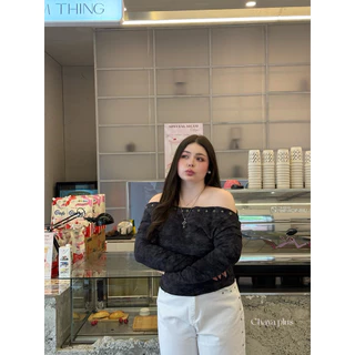 ✅สีใหม่มาค่ะ /LD/ เสื้อปาดไหล่ตอกตาไก่ มีไซส์อก40-52 ผ้าลายหินอ่อน ยืด นิ่ม ใส่สบาย #เสื้อไซส์ใหญ่ พลัสไซส์