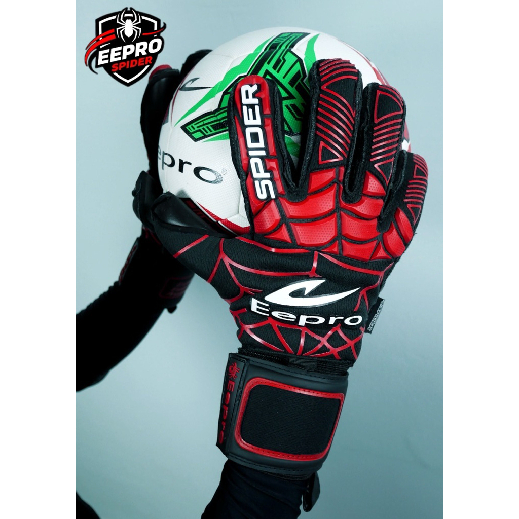 Eepro ถุงมือผู้รักษาประตู รุ่น SPIDER EG10R5S มีฟิงเกอร์เซฟ ถอดได้ 5 นิ้ว