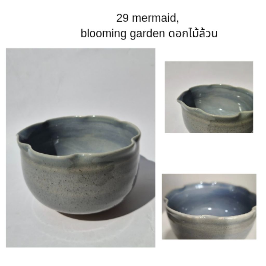 [สินค้ามีตำหนิ] 11cm. I’m not perfect ถ้วยชงชามัทฉะ ไม่มีปากเท ORACHI blooming garden chawan