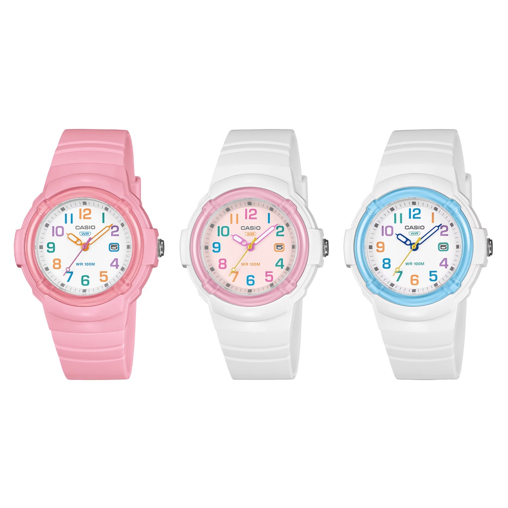 Casio Standard นาฬิกาข้อมือผู้หญิง สายเรซิน รุ่น LX-800H,LX-800H-4A,LX-800H-7A1,LX-800H-7A2