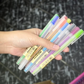 🔥แพค 10ชิ้น🔥ปากกา MUJI MADE IN JAPAN ปากกาเจลลูกลื่นแบบกดมูจิ✅พร้อมส่ง ปากกาเจลสไตล์ญี่ปุ่น
