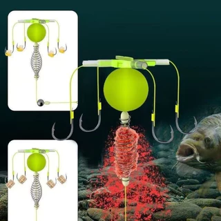 ตระกร้อตกปลาแบบทุ่นลอยใต้น้ำ ชุดตกปลา Anti Winding Float Line Group Feeder Sinker Fishing Tackle ใหม่