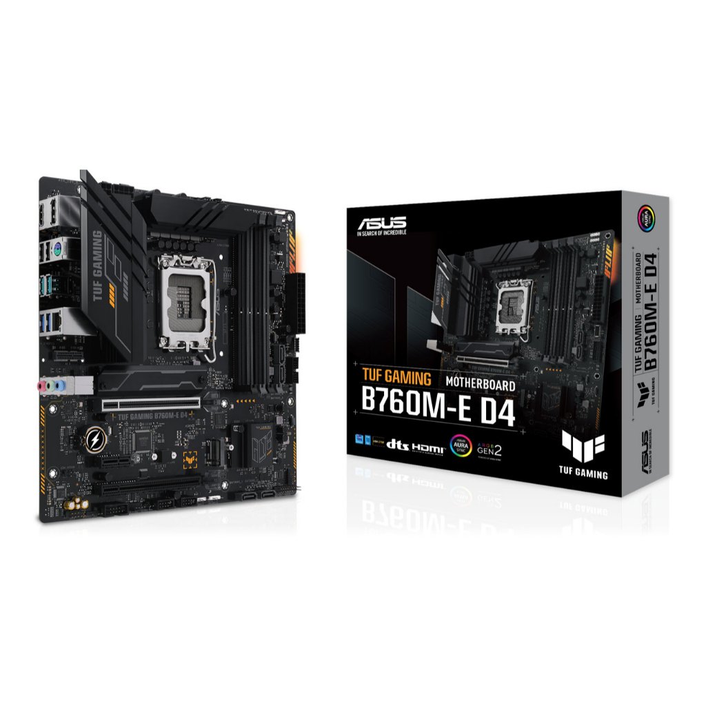 MAINBOARD (เมนบอร์ด) 1700 ASUS TUF GAMING B760M-E D4 (DDR4) ประกันศูนย์ไทย พร้อมส่ง