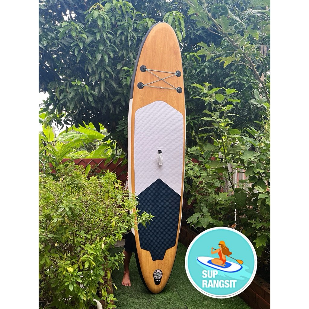 พร้อมส่ง ลายไม้ มีผ่อน 0%10เดือน supboard paddle board standup paddle ลายไม้ ได้ของใช้ยกชุด