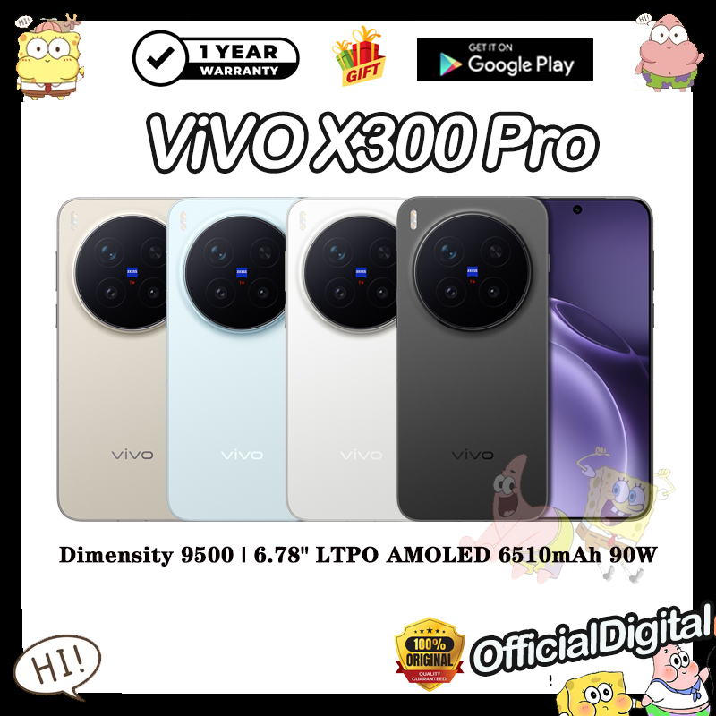 ViVO X300 Pro Photographer's set Dimensity 9500 6.78inches 6510mAh 90W | สนับสนุนไทยและ Google | รับ