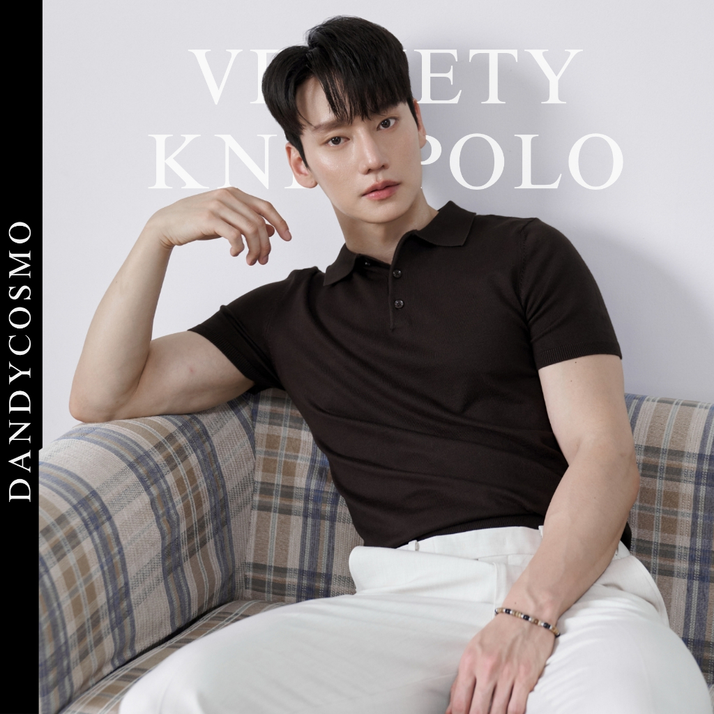 DANDY COSMO | [13 สี] Velvety Knit Polo เสื้อโปโล ผ้าไหมพรม Super Soft นุ่ม พรีเมียม DANDY COSMO