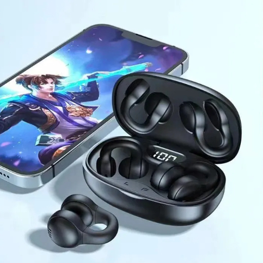 จัดส่งฟรีX58 TWS หูฟังไร้สายการนํากระดูกบลูทูธ 5.3 กันน้ําปลั๊กอุดหูต่างหูหูตะขอพร้อมไมโครโฟนหูฟัง