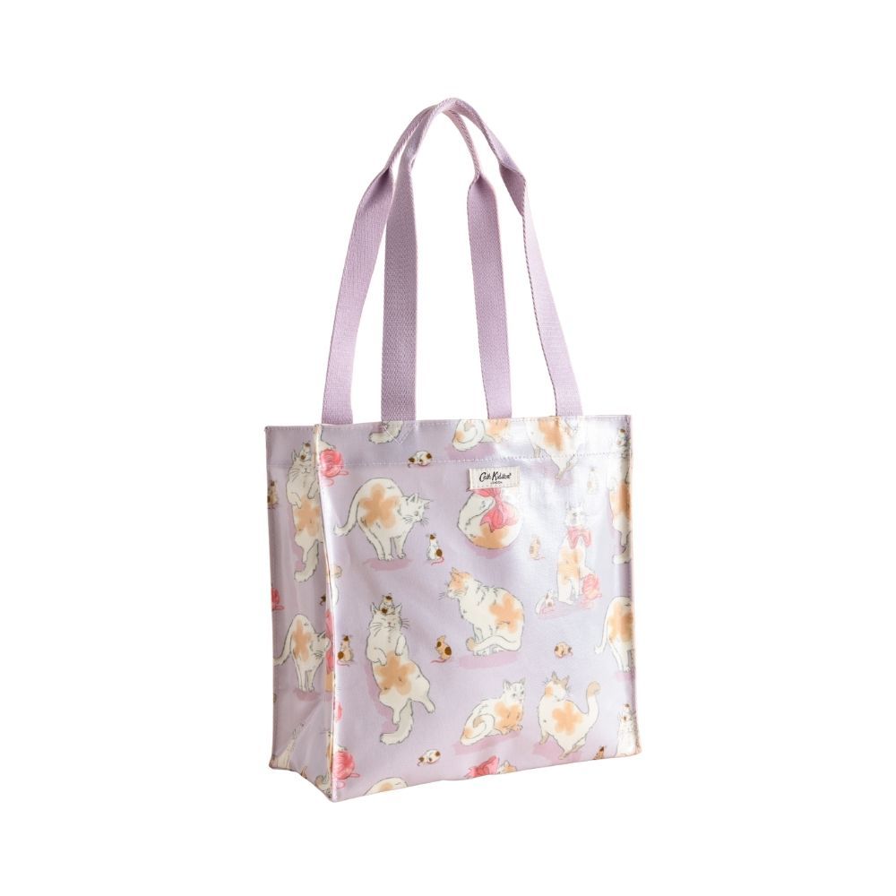 Cath Kidston Female Medium Bookbag Cats & Mouse Purple