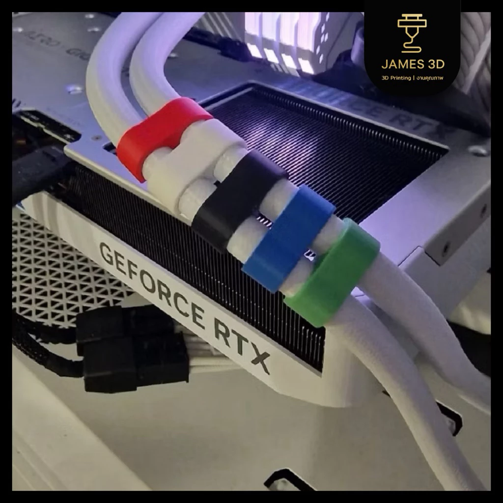 ตัวล็อคสายถักชุดน้ำคอมพิวเตอร์ หวีจัดสาย Cable Comb Tube Liquid Coolers Tube Combs