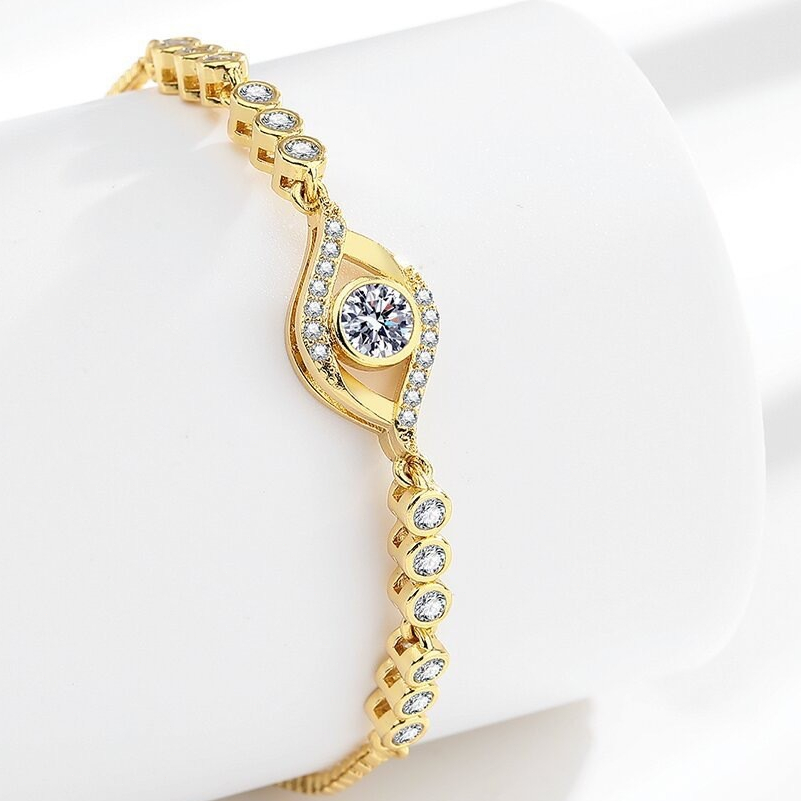 🎁พร้อมส่ง&แท้🥇  Devil's Eye Bracelet /necklace สร้อยข้อมือ นางแบบผู้หญิง