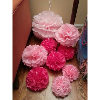 ดอกไม้กระดาษ ตกแต่ง งานรื่นเริง ดอกไม้ DIY