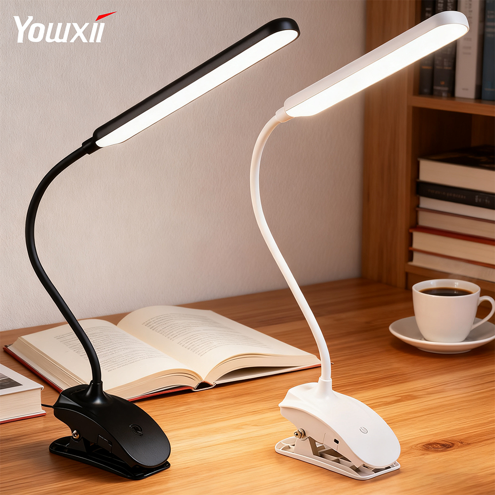 YOWXII โคมไฟตั้งโต๊ะ LED ปรับแสง 3 สี รี่ไฟได้ ถนอมสายตา อ่านหนังสือ ทำงาน