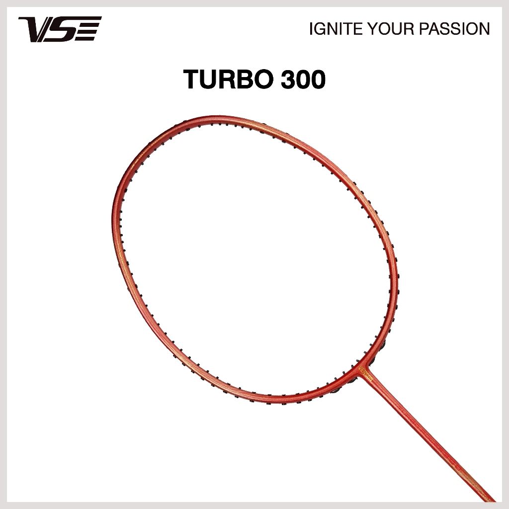VS ไม้แบดมินตัน รุ่น Turbo 300 แถมกริปคละสี+เอ็น+ซอง *ขึ้นเอ็น กรุณากดที่ตัวเลือกขึ้นเอ็นเท่านั้น*