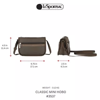 Lesportsac Classic Mini Hobo กระเป๋าใบเล็กมินิใบเล็ก กระเป๋าโฮโบใบเล็ก Style 3537