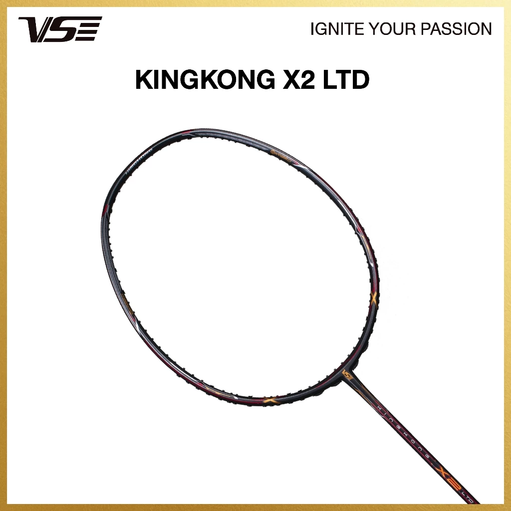 [คูปองส่วนลดพิเศษ ถึง 31 ส.ค.] VS ไม้แบดมินตัน รุ่น King Kong X2 LTD แถมกริปคละสี+เอ็น+ซอง *ขึ้นเอ็นกดตามระบบเท่านั้น*