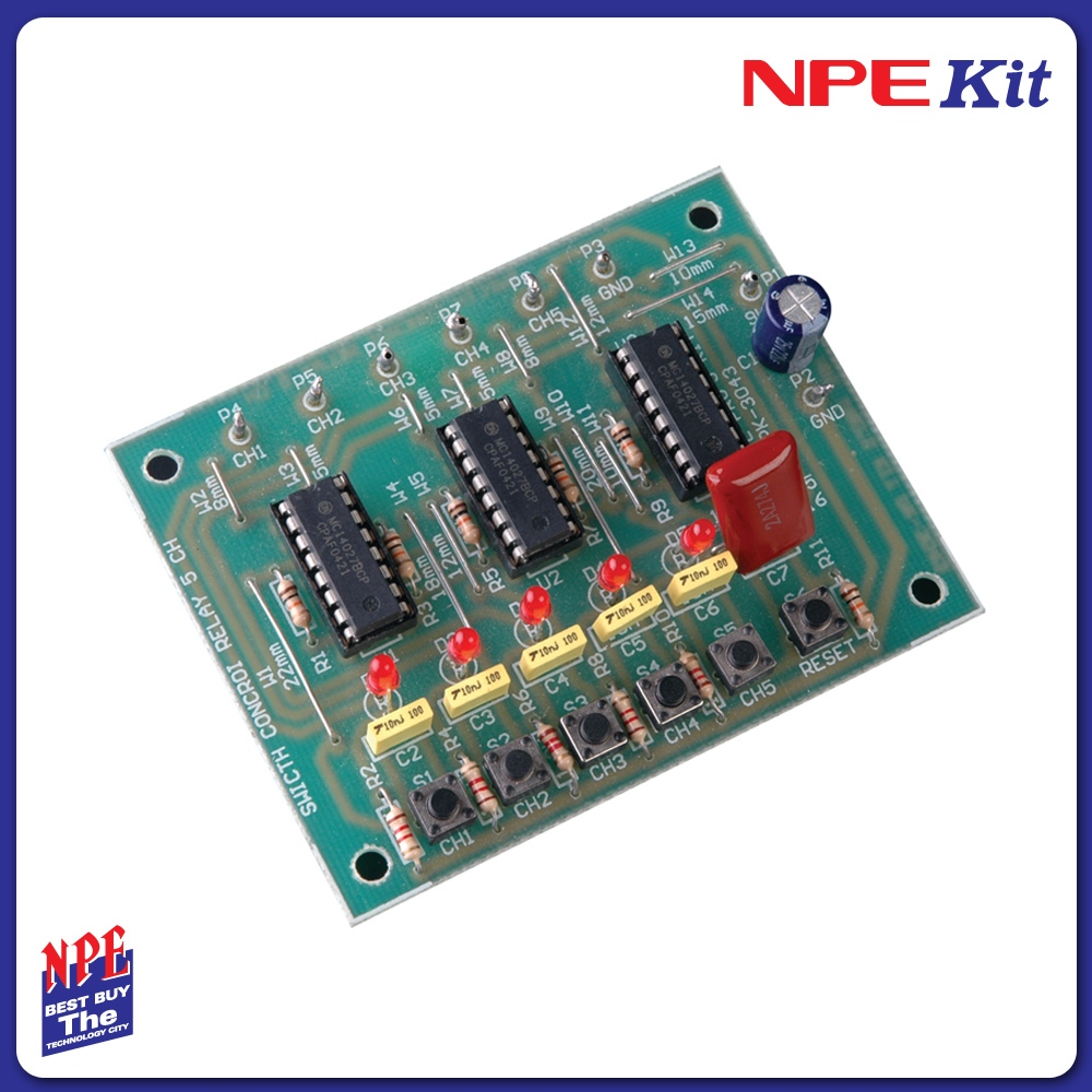 NPE kit SWITCH CONTROL RELAY 5CH PK-3043 ลงปริ้นท์