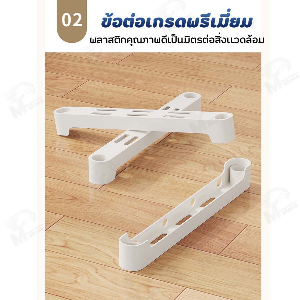 [มีผ้าม่าน] ชั้นวางของ ชั้นวางของใช้อเนกประสงค์ ที่วางของใช้ พร้อมผ้าม่านป้องกันฝุ่นละออง สีขาว/ดำสไตล์มินิมอล QD รูปที่ 6