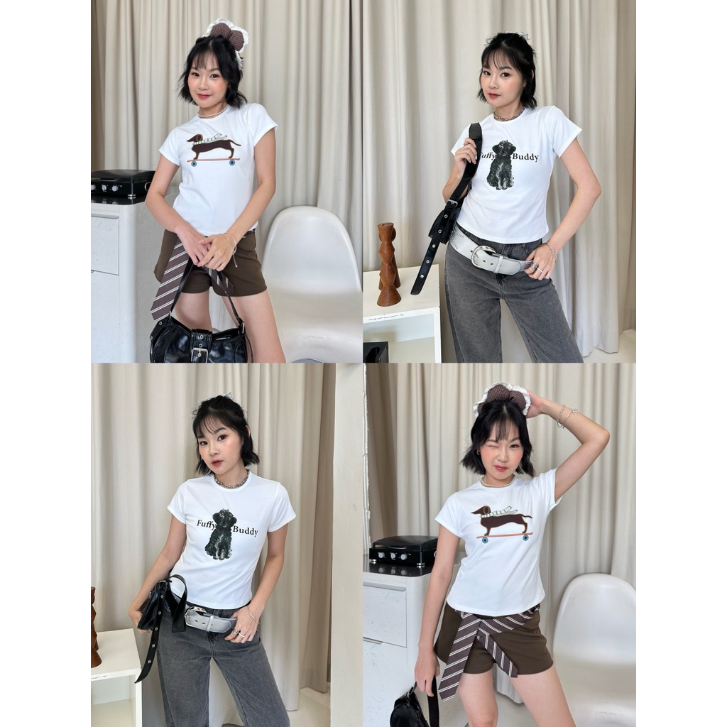 ✨เสื้อยืด So.babe✨ ทรงครอป