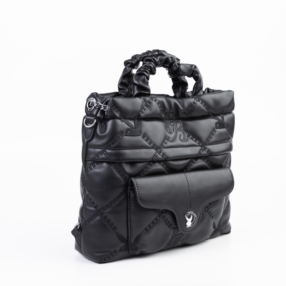 Playboy حقيبة Fuwa Soft Satchel كروس وظهر — صورة 4