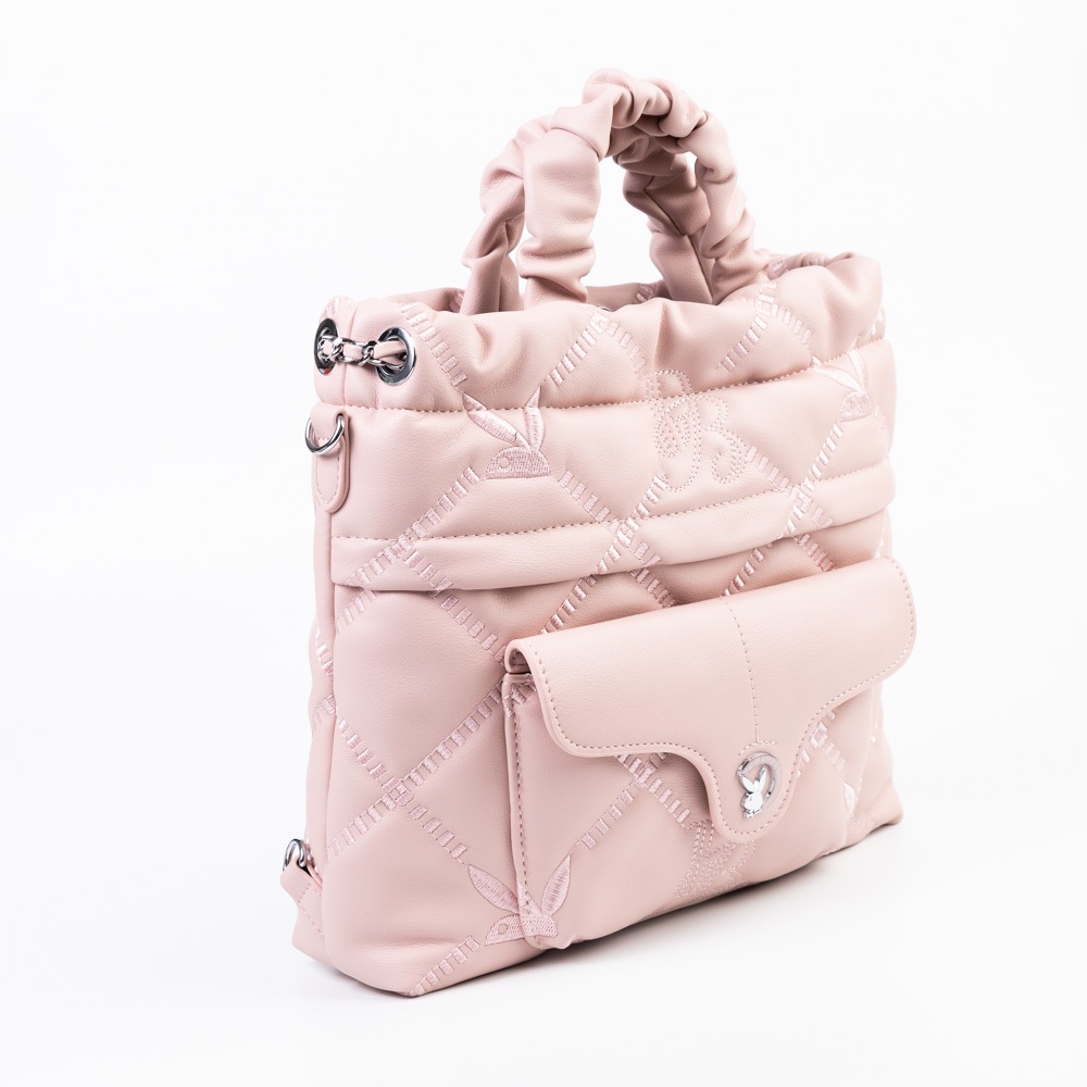 Playboy حقيبة Fuwa Soft Satchel كروس وظهر — صورة 7