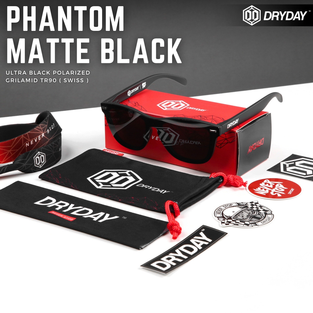DRYDAY PHANTOM - MATTE BLACK  " ดำด้าน "