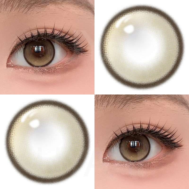 【คอลเลกชั่นใหม่ ฤดู 3&4/2025】UYAAI x FRESHLADY 1คู่ สีคอนแทคเลนส์ Choco Jump Brown 14.5มม.natural contact lens รายเดือน